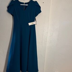 Calvin Klein  long Bleu, green or dark turquoise Dress size 4